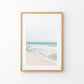 Neutral Summer Photo. Blue Ocean Waves, Sandy Beach