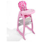 Envee II Baby High Chair with Playtable Conversion – Pink/White