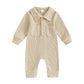 Turn Down Collar Boys Jumpsuit