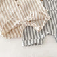 Boys Striped Linen Jumpsuit