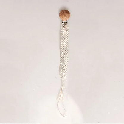 Knitted Tassel Pacifier Chain