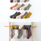 5 Pairs Ribbed Solid Cotton Toddler Knitted Socks