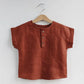 Boys Button Up Linen Shirt