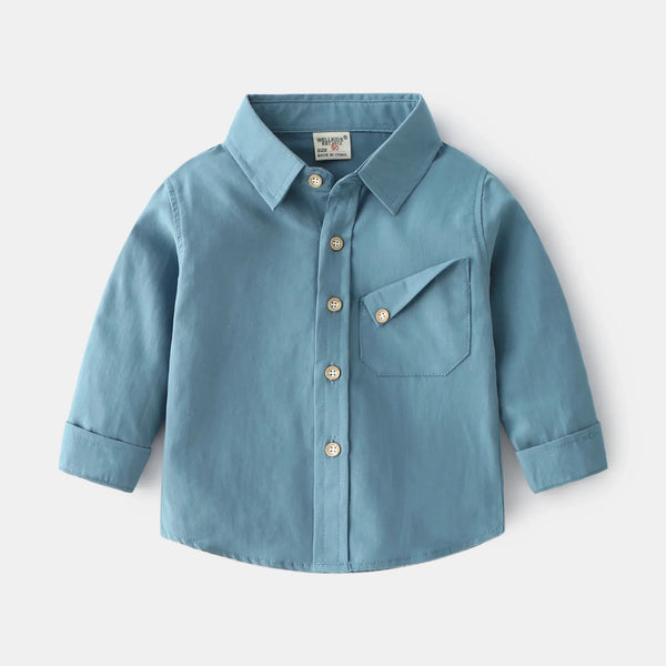 Slant Pocket Button-Up Shirt