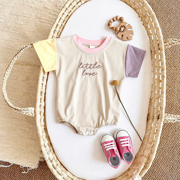 Little Love Color Block T-Shirt Bodysuit