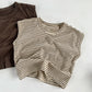 Round Neck Sleeveless Casual T-Shirt