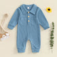 Turn Down Collar Boys Jumpsuit