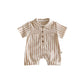 Boys Striped Linen Jumpsuit