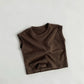 Round Neck Sleeveless Casual T-Shirt