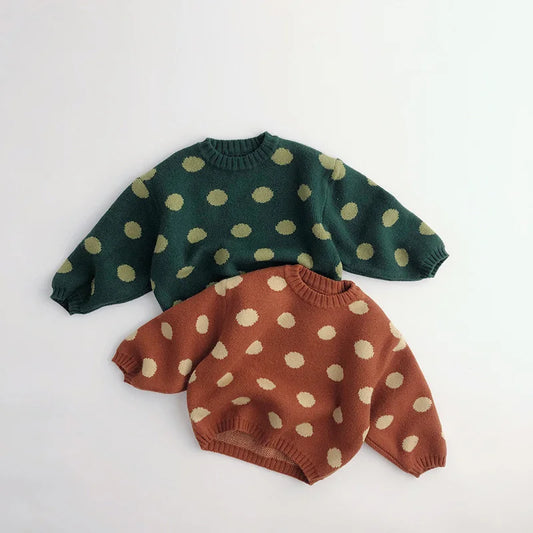 Retro Polka Dot Sweater