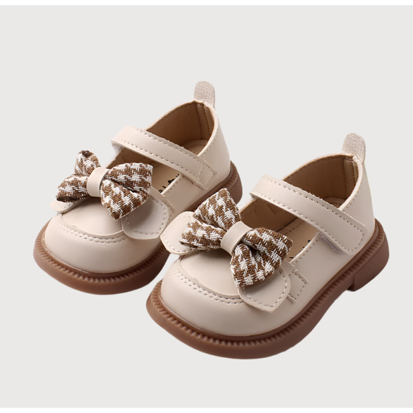 Girls Retro Bow Tie Shoes