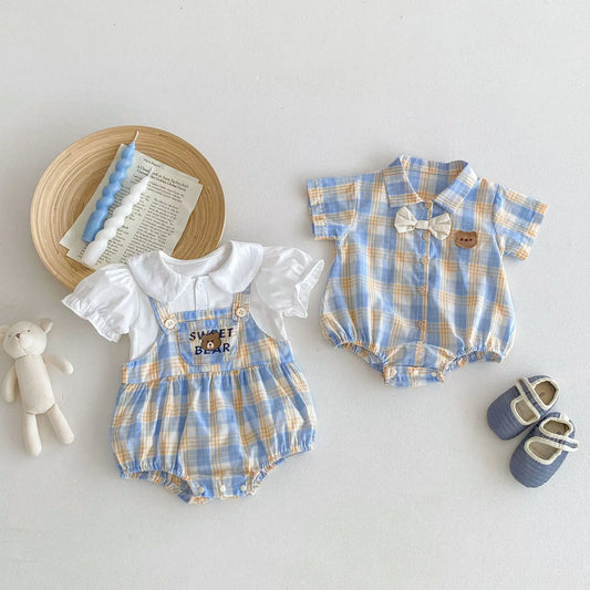 Sibling Bear Bodysuit Outfit