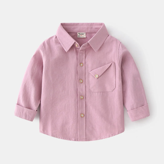 Slant Pocket Button-Up Shirt