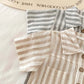 Boys Striped Linen Jumpsuit