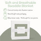 Muslin Swaddle Blanket, 1 Pack by Comfy Cubs in Sage with Custom Options