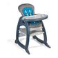 Envee II Baby High Chair with Playtable Conversion – Charcoal/Teal