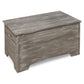 Solid Wood Rustic Toy Box – Vintage Gray