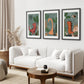 Green Dinosaur Nursery Decor Kids Room Wall Art