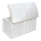 Hardwood Barrel Top Toy Chest – White