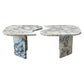 Calacatta Viola Marble Designer Coffee Table Polished Set of 2