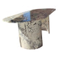 Calacatta Viola Marble Oval Dining Table with C Shape Marble Legs Polished