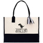 Personalized Kids Name Tote Bag Dinosaur Tote Kindergarten Tote Beach Bag for Boys Custom Kids Summer Bag Kids School Bag Rabbit Unicorn Cat
