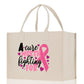 A Cure Worth Fighting For Cotton Canvas Tote Bag Cancer Support Group Tote Bag For Friends Motivational Gift Bag Cancer Awareness Tote Bag