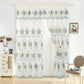 Alice Floral Embroidered Panel With Valance and Backing, 55x84 Inches