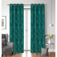 Elaine Embossed Metallic Room Darkening Grommet Window Panel, 54x90 Inches