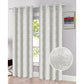 Emerson Jacquard Room Darkening Grommet Window Panel, 54x84 Inches