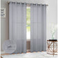 Bali 2-Pack Sheer Grommet Window Panels with Pearls, 76x95 Inches