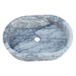 New York Marble Ellipse Wall-mount Bathroom Sink (W)14" (L)20" (H)5"