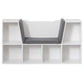 Modern Multi-Purpose Bookshelf with Storage Space and Cushioned Reading Nook