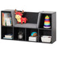 Modern Multi-Purpose Bookshelf with Storage Space and Cushioned Reading Nook