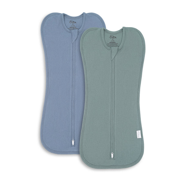 Easy Zipper Swaddle Blankets by Comfy Cubs - Nomadic Blue, Azul