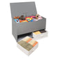 Up and Down Toy and Storage Box and Bench with Two Baskets – Gray