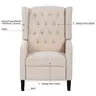 Wide Manual Wing Chair Recliner