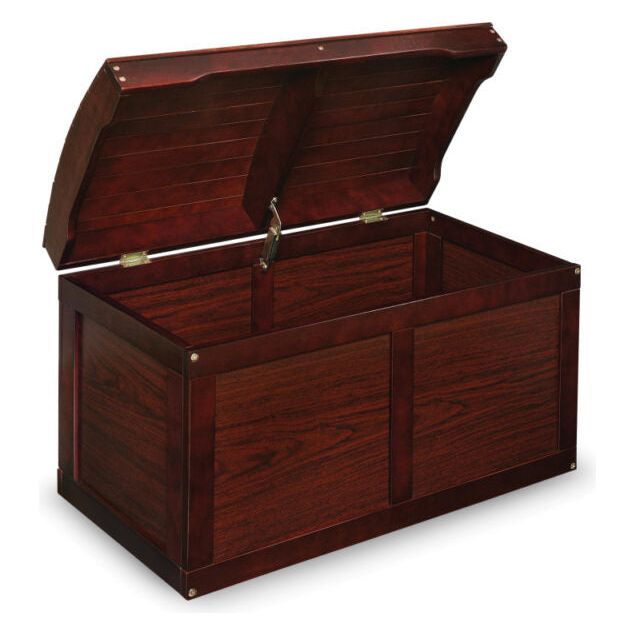 Hardwood Barrel Top Toy Chest – Cherry