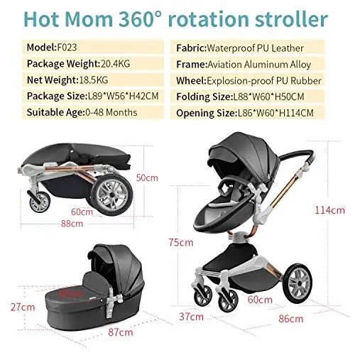 Hot Mom Luxury Baby Stroller