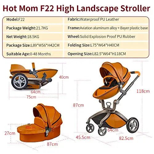 Hot Mom Luxury Baby Stroller